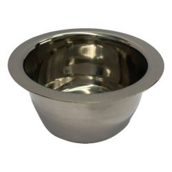 CIOTOLA PER SAPONE DA BARBA IN ACCIAIO