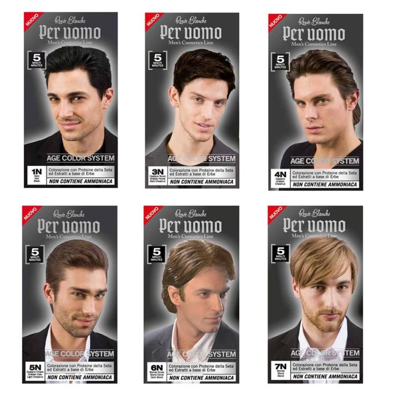 Rene Blanche Tinta Per Uomo Age Color System 5 Minuti 1N Nero